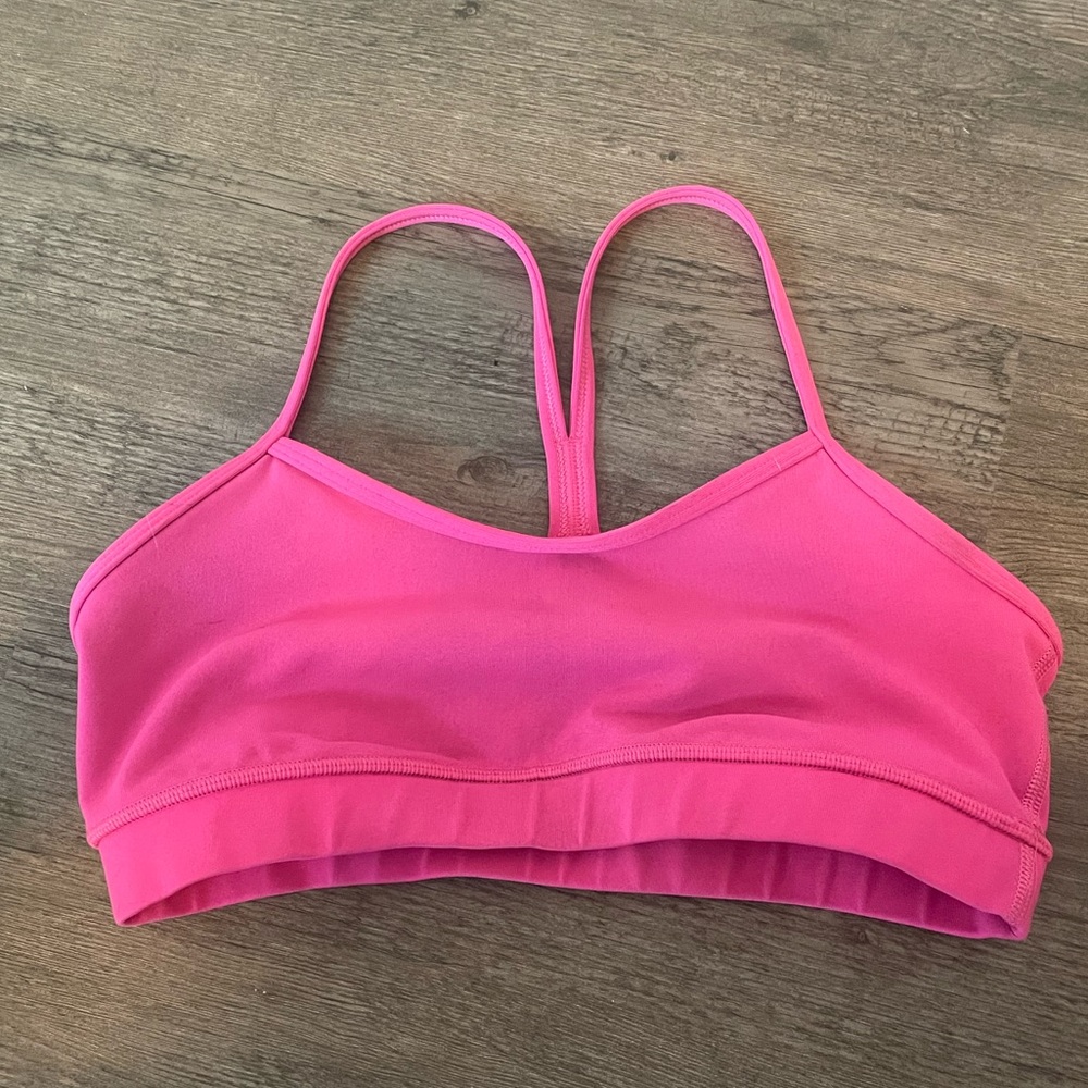 Lululemon Hot Pink Sports Bra Size 8